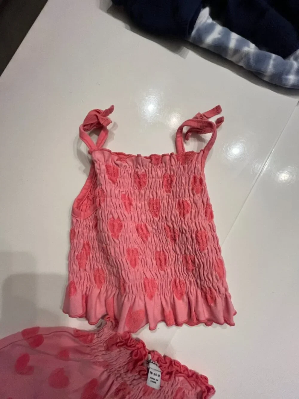 Splendid Heart Tank Shorts Set  (Size 18 24M)  2 pieces  Cotton Blend